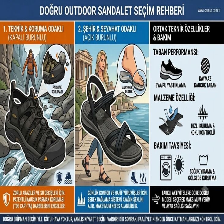 Doğru Outdoor Sandalet Seçimi nasıl yapılır?