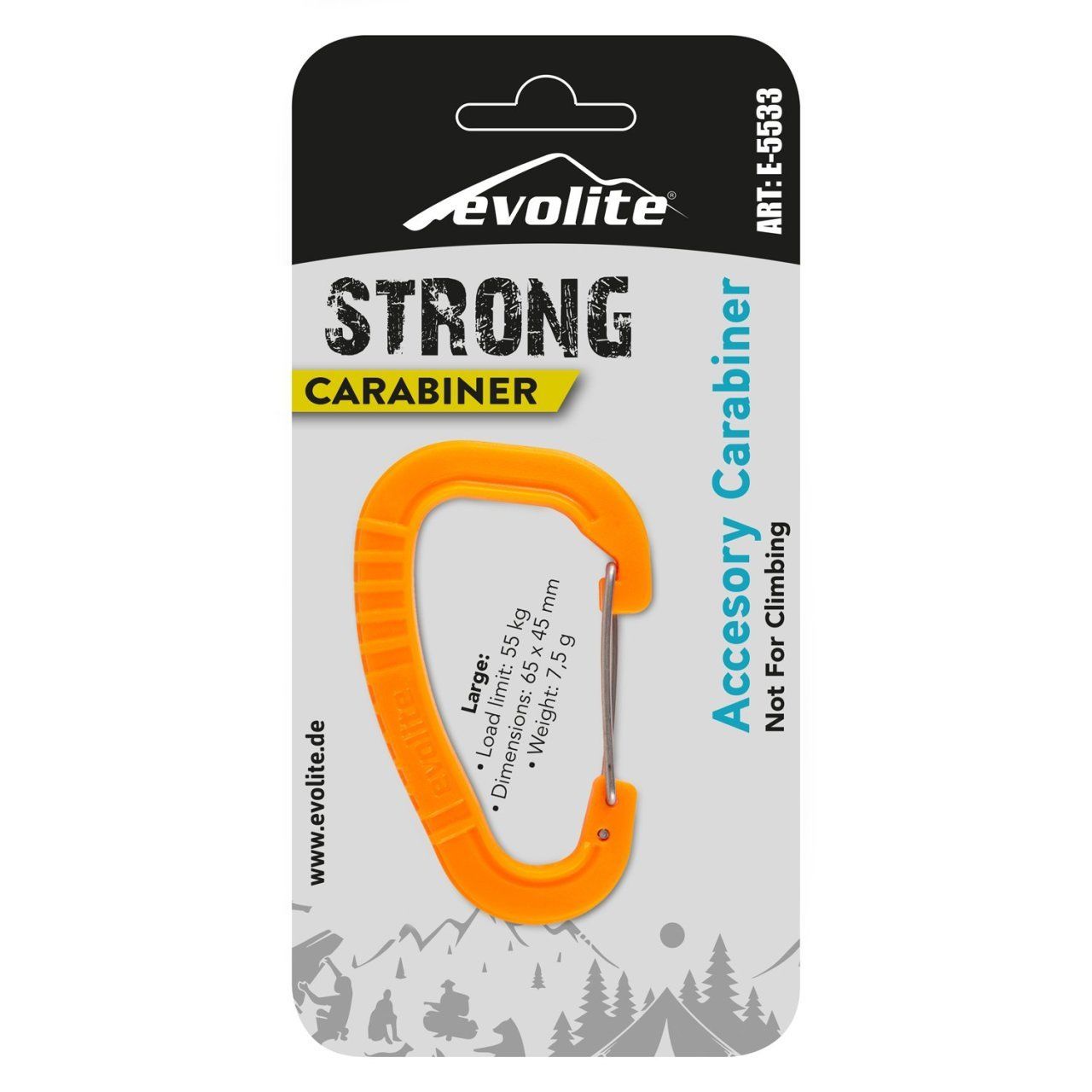 Evolite Strong Karabina Large Siyah