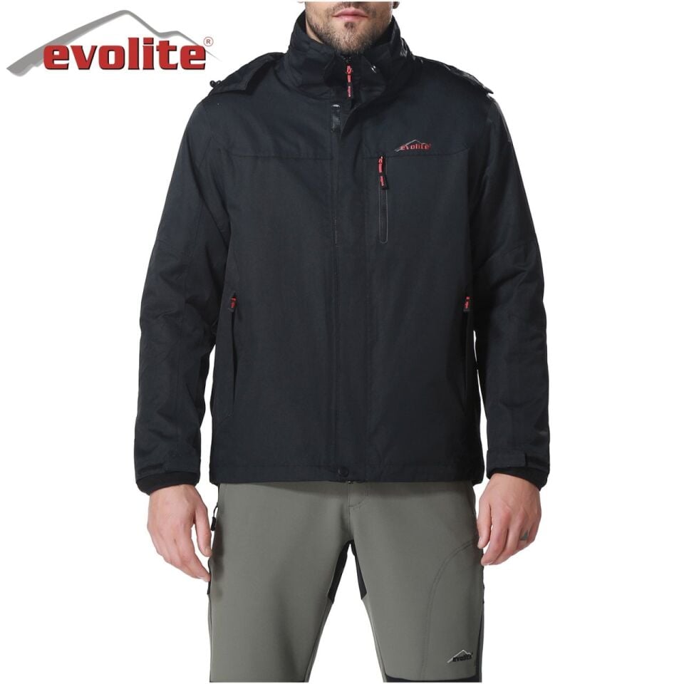 Evolite Diva Erkek 3in1 Siyah Mont