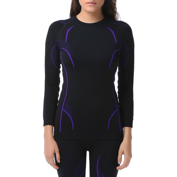 Evolite Thermowear Kadın Mor Termal Üst İçlik L-XL