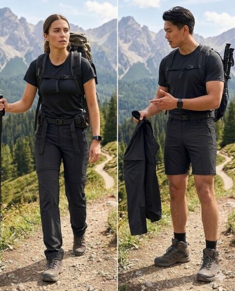 Unisex Likralı Şort Pantolon