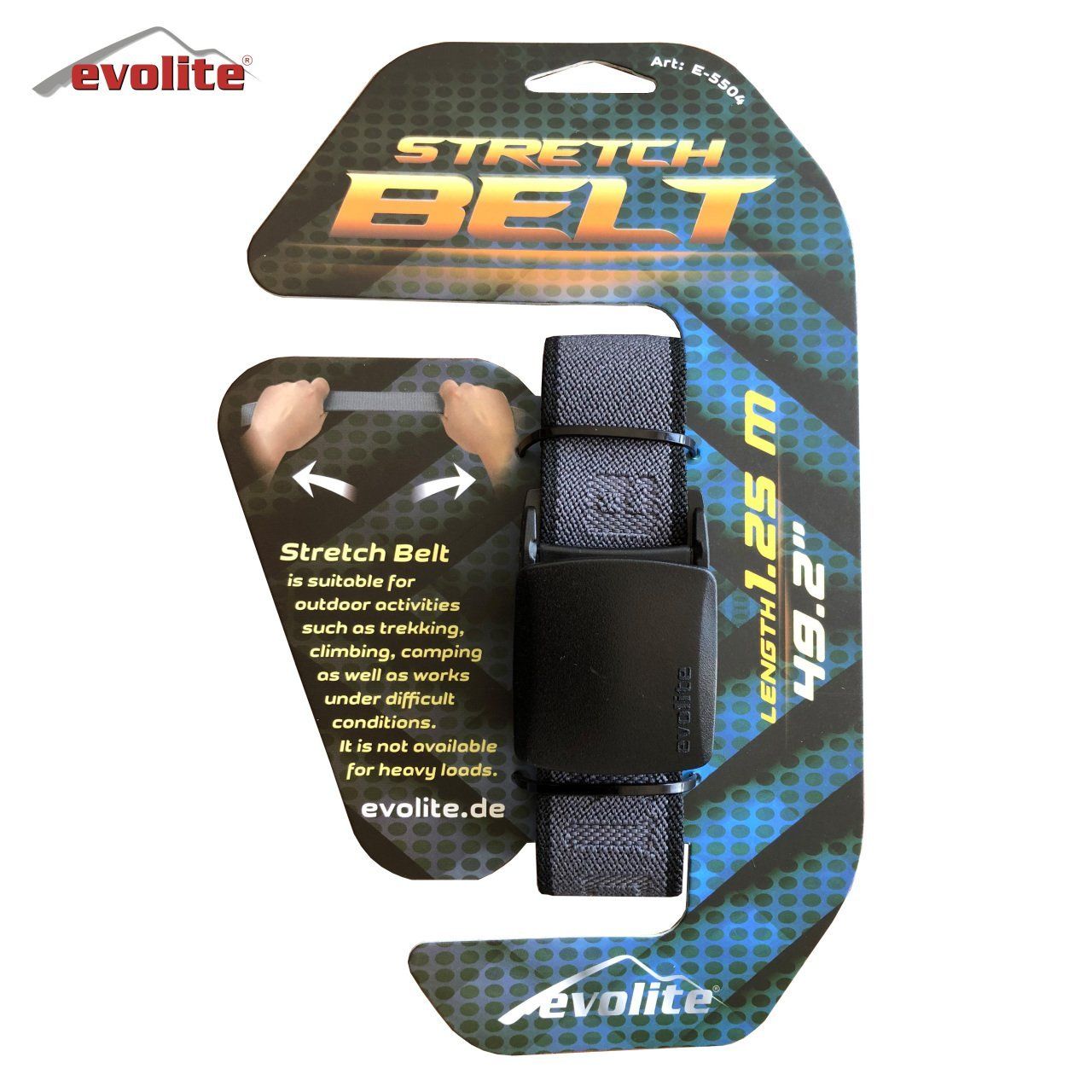 Evolite Stretch Outdoor Kemer Siyah - 115