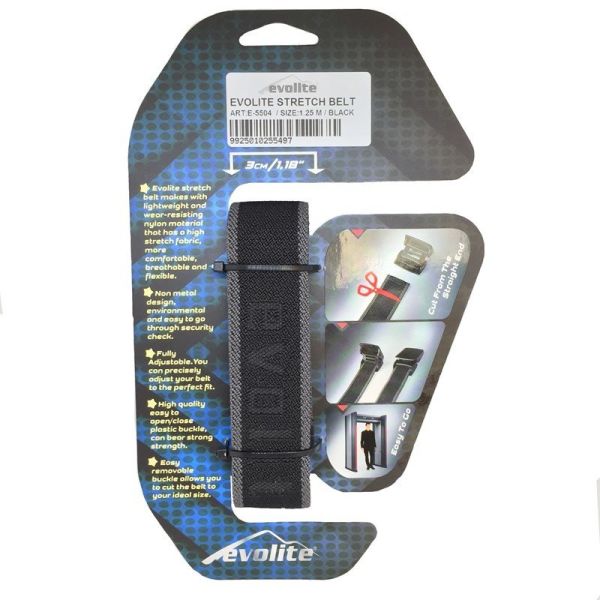 Evolite Stretch Outdoor Kemer Siyah - 135