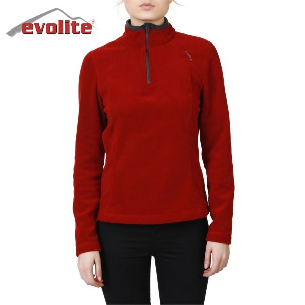 Evolite Fuga Kadın Mikro Polar Sweater - Bordo S