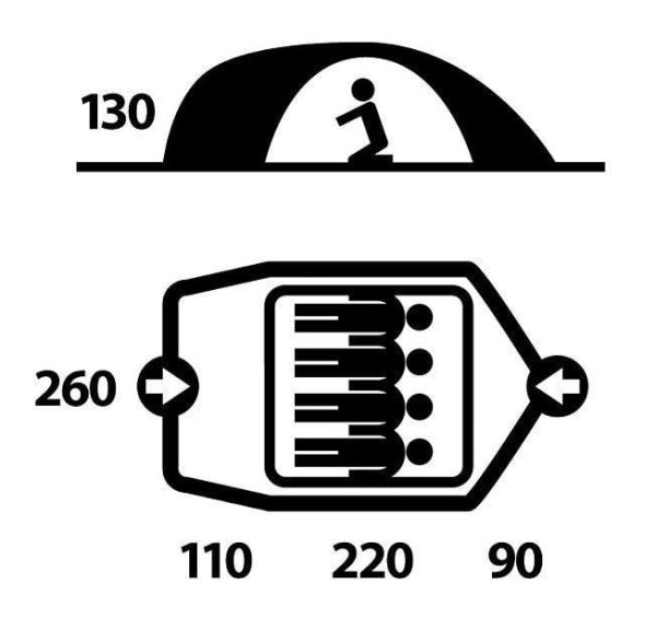 HUSKY Bizon 3 Mevsim 4 Kişilik Çadır Yeni Sezon 4 KİŞİLİK - YEŞİL