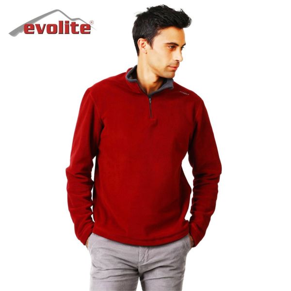 Evolite Fuga Erkek Mikro Polar Sweater - Bordo L