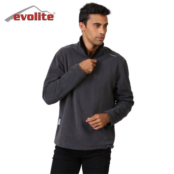 Evolite Fuga Erkek Mikro Polar Sweater - Gri XXXL