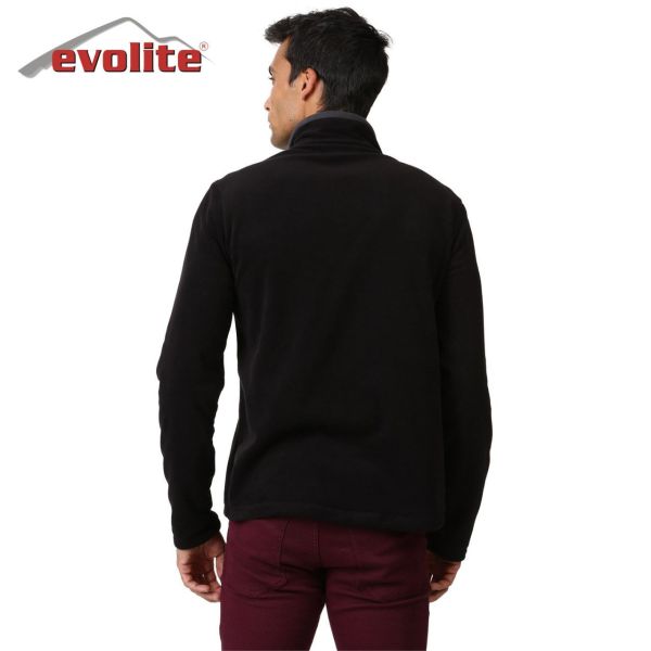 Evolite Fuga Erkek Mikro Polar Sweater - Siyah L