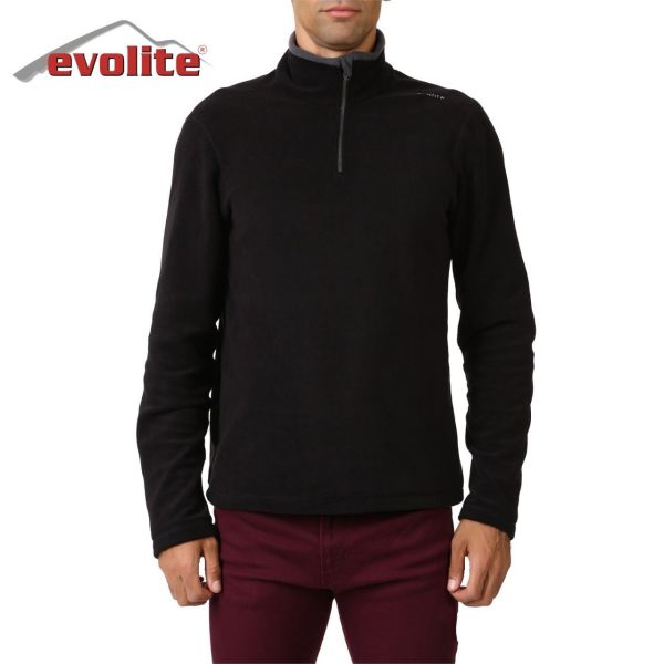 Evolite Fuga Erkek Mikro Polar Sweater - Siyah M