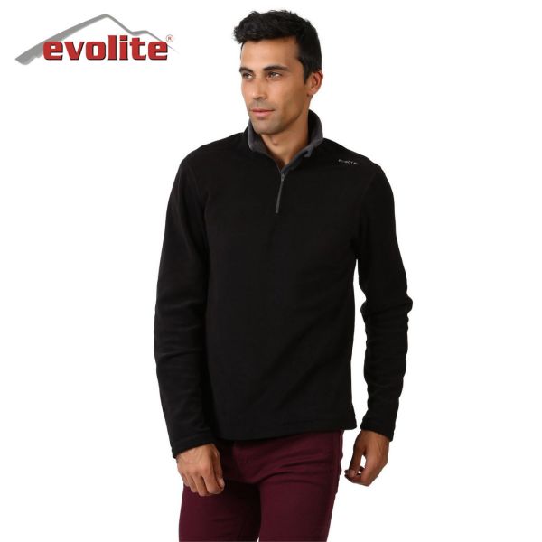 Evolite Fuga Erkek Mikro Polar Sweater - Siyah XXXL