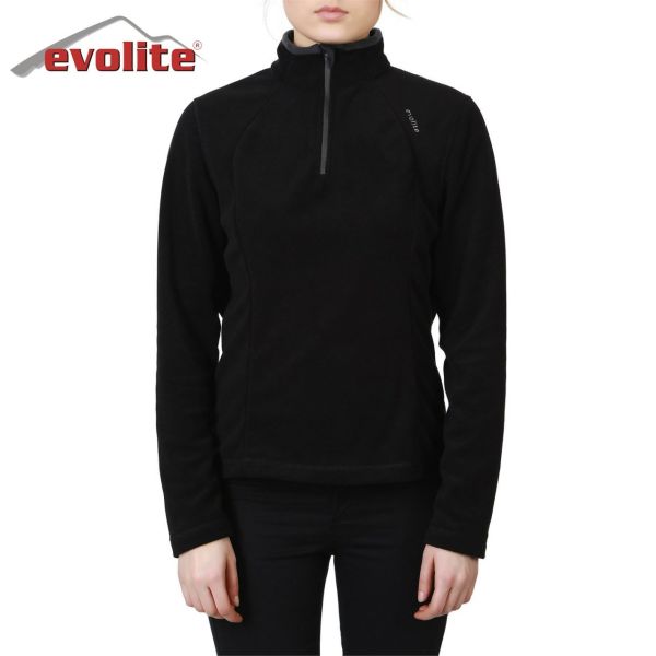 Evolite Fuga Kadın Mikro Polar Sweater - Siyah S