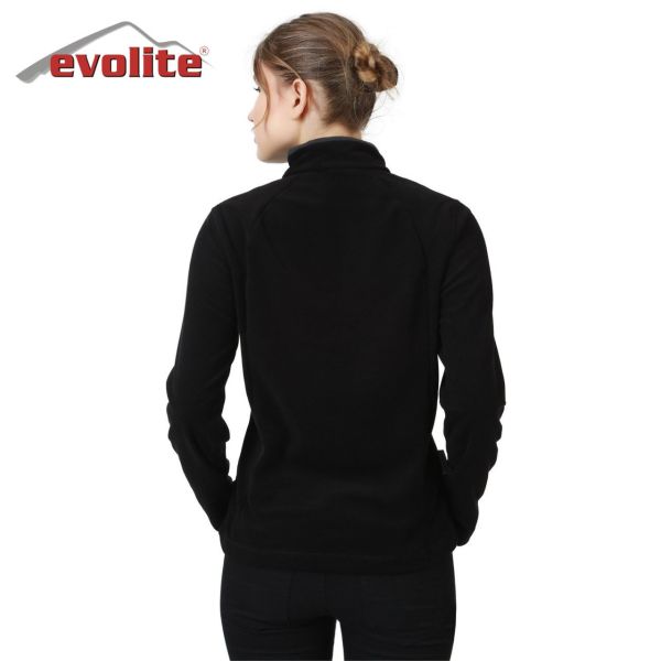 Evolite Fuga Kadın Mikro Polar Sweater - Siyah XS