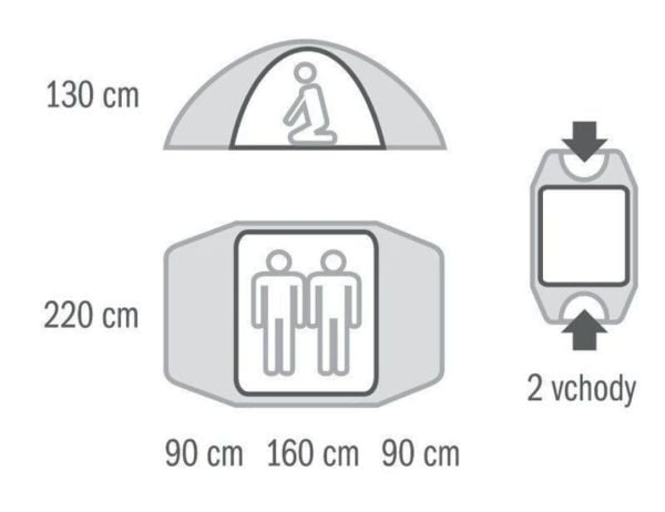 Husky FALCON 2 kişilik çadır