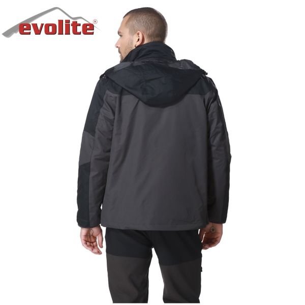 Evolite Diva Erkek 3in1 Gri/Siyah Mont M