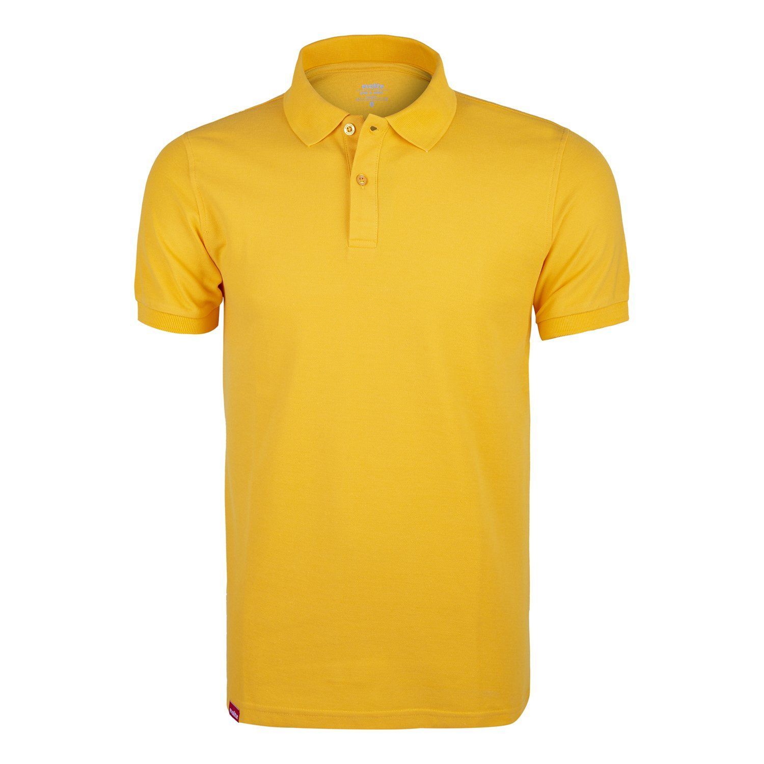 Evolite DeepRaw Erkek Polo T-Shirt- Sarı XXXL