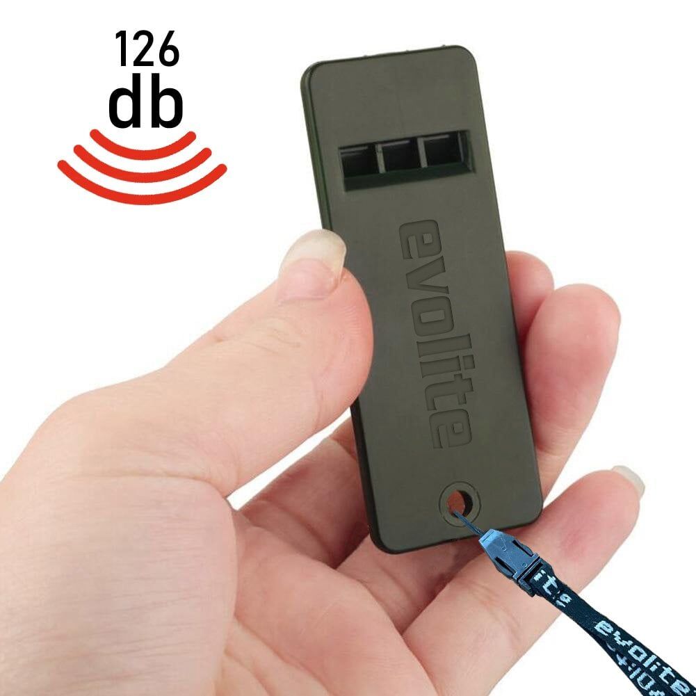 Evolite Rescue 126 Db Deprem Düdüğü Siyah