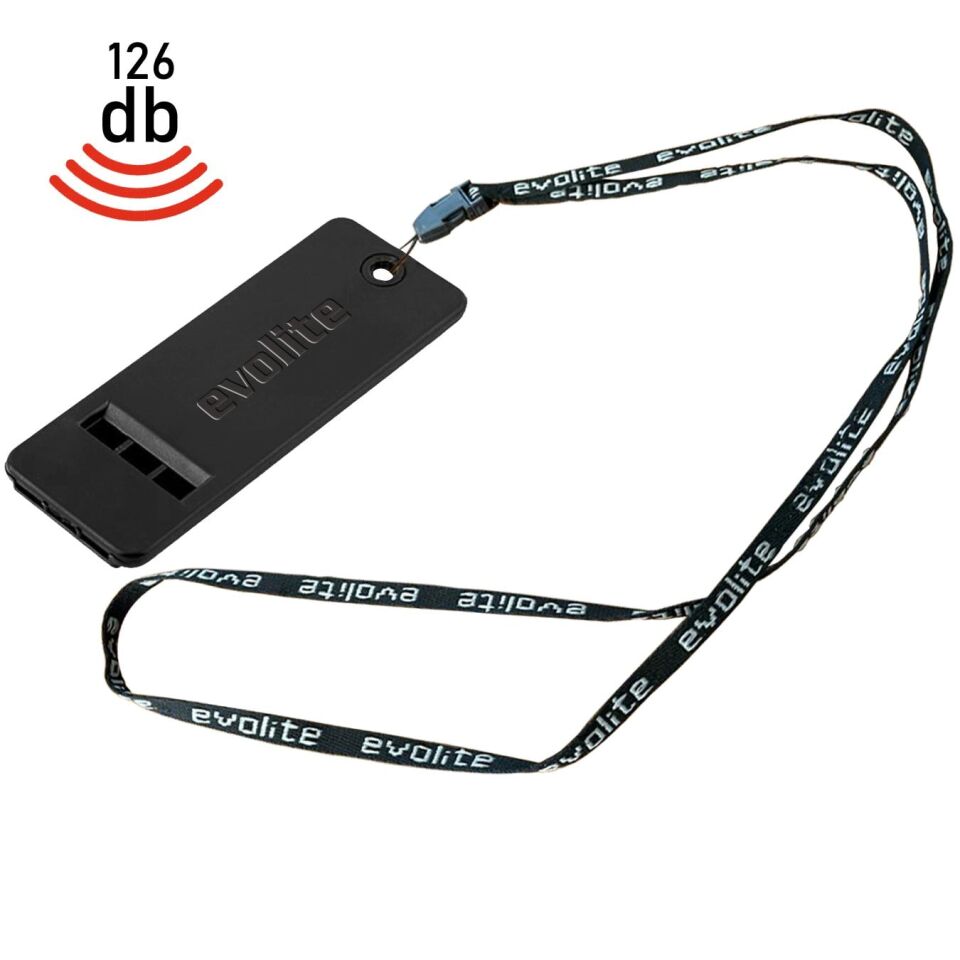 Evolite Rescue 126 Db Deprem Düdüğü Siyah