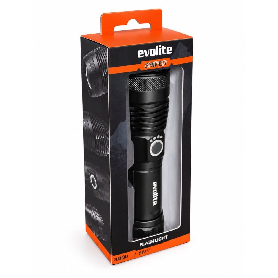 Evolite Sniper 1000 lm Şarjlı El Feneri