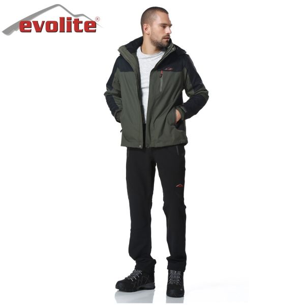 Evolite Diva Erkek 3in1 Haki/Siyah Mont M