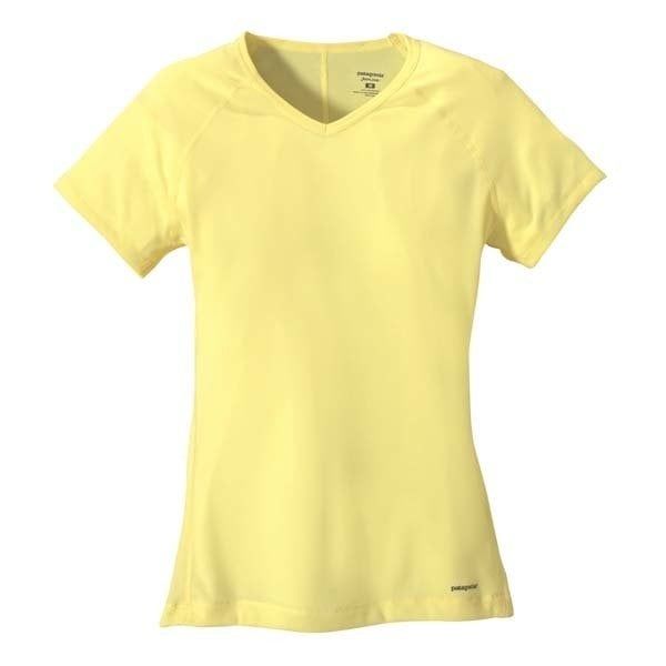 Patagonia Kadın S/S LW Cap V-Neck Sarı - XS