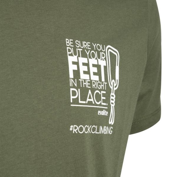 Evolite Rock Climbing T-shirt-Haki M