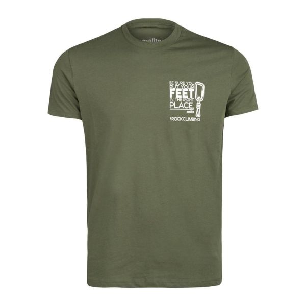 Evolite Rock Climbing T-shirt-Haki XS