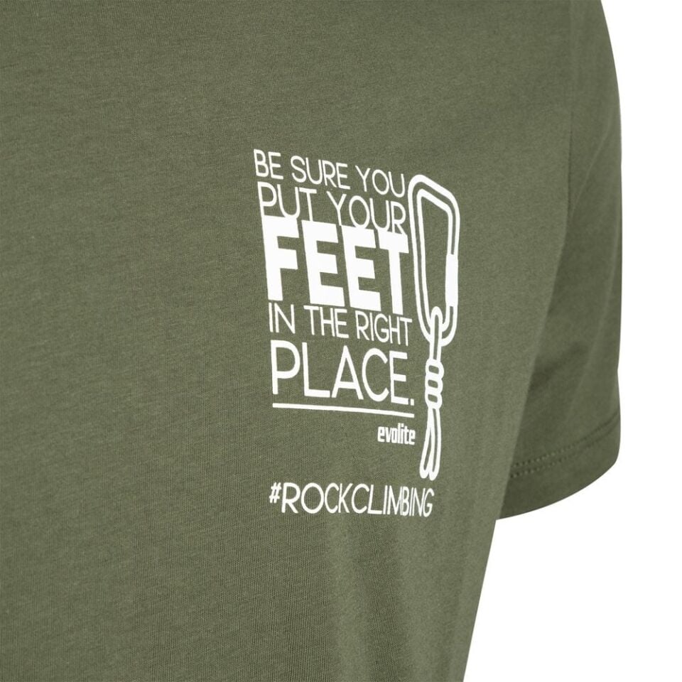 Evolite Rock Climbing T-shirt-Haki M