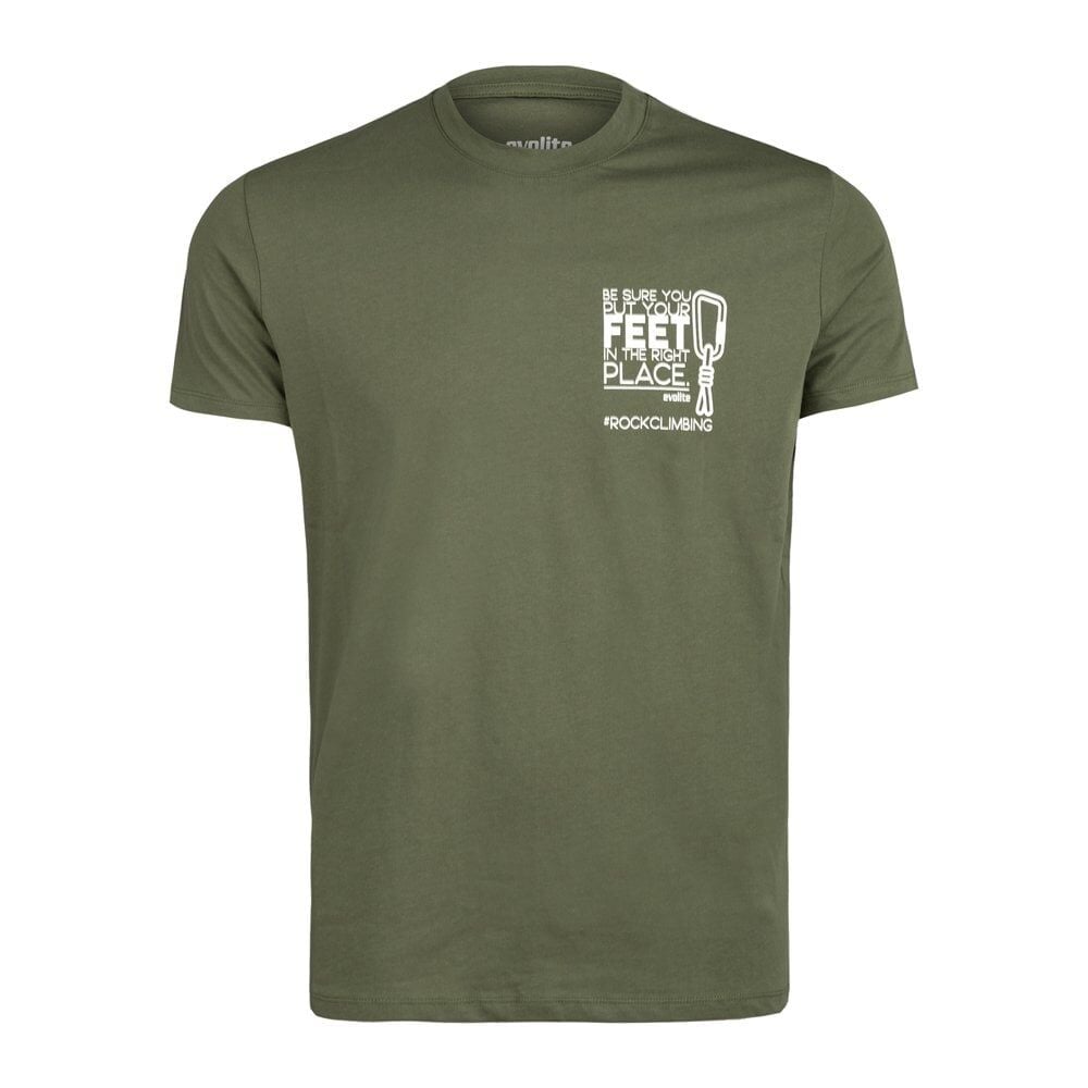 Evolite Rock Climbing T-shirt-Haki M