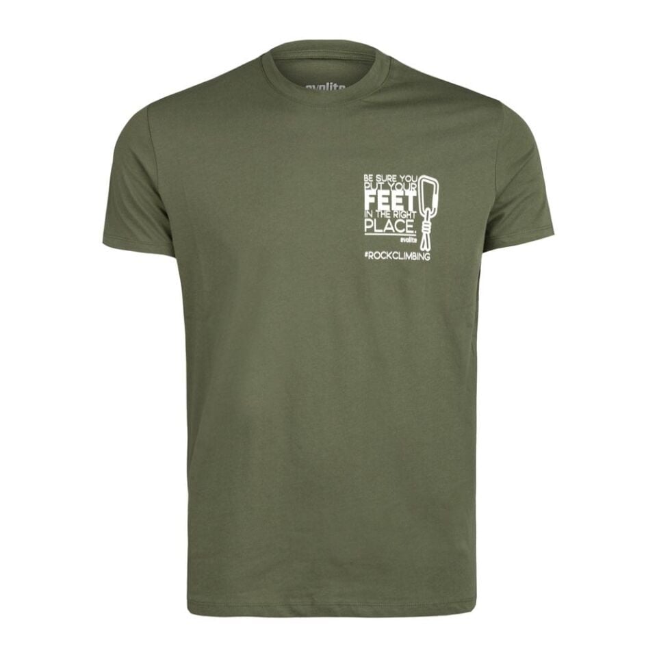 Evolite Rock Climbing T-shirt-Haki M