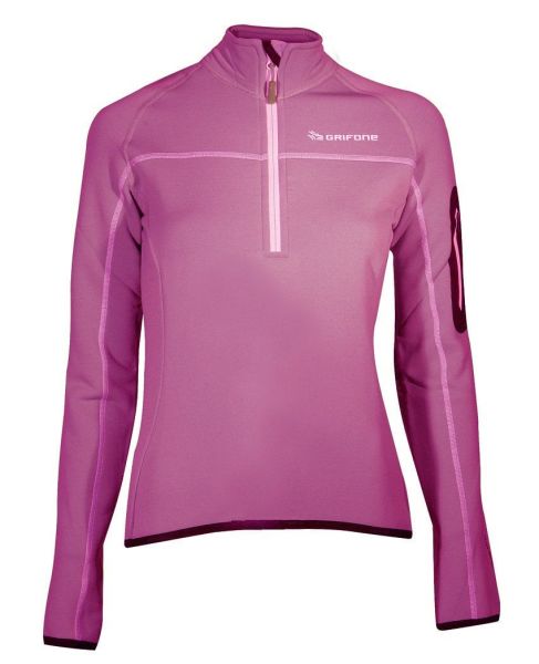 Grifone Elna Shirt Yarım Fermuarlı Polar Sweat Siyah-Yeşil - L