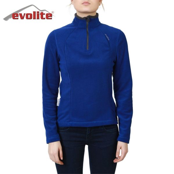 Evolite Fuga Kadın Mikro Polar Sweater - Mavi XS