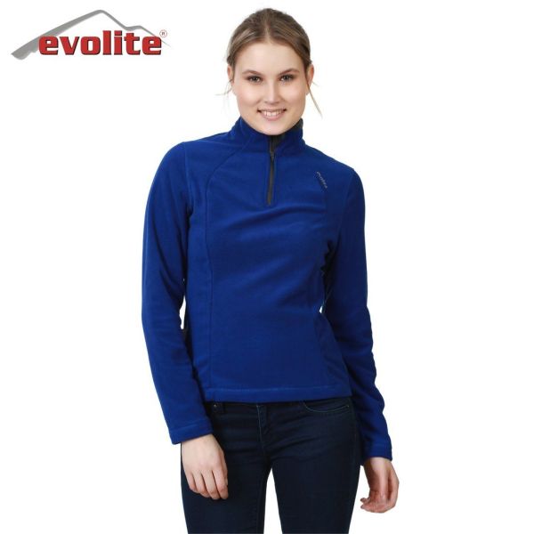 Evolite Fuga Kadın Mikro Polar Sweater - Mavi XS