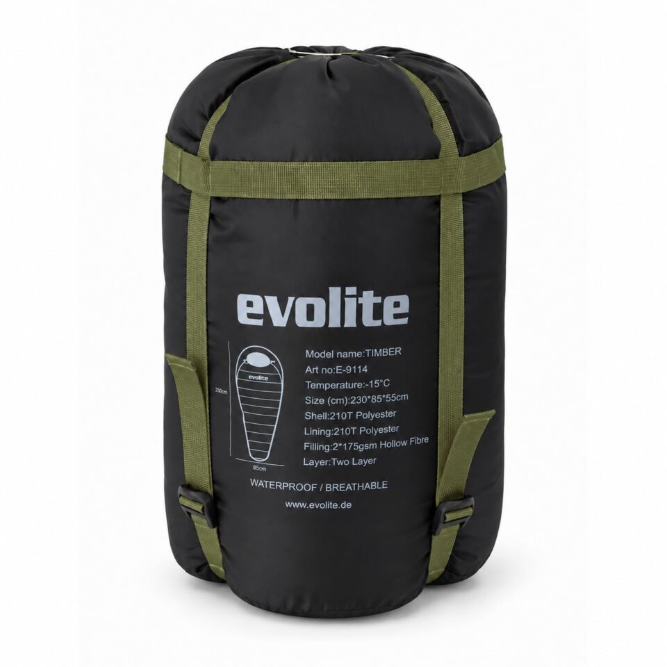 Evolite Timber -15°C Uyku Tulumu - Haki