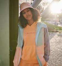 Columbia Logo™ III French Terry Kadın Sweatshirt XL - CORAL