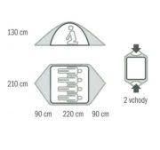 Husky Boyard Klasik  4 Kişilik Çadır Çift girişli ACIK YESIL - 4 KİŞİLİK