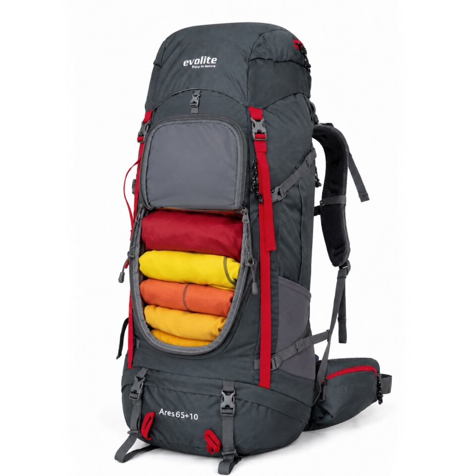 Evolite Ares 75+10L Su Geçirmez Sırt Çantası