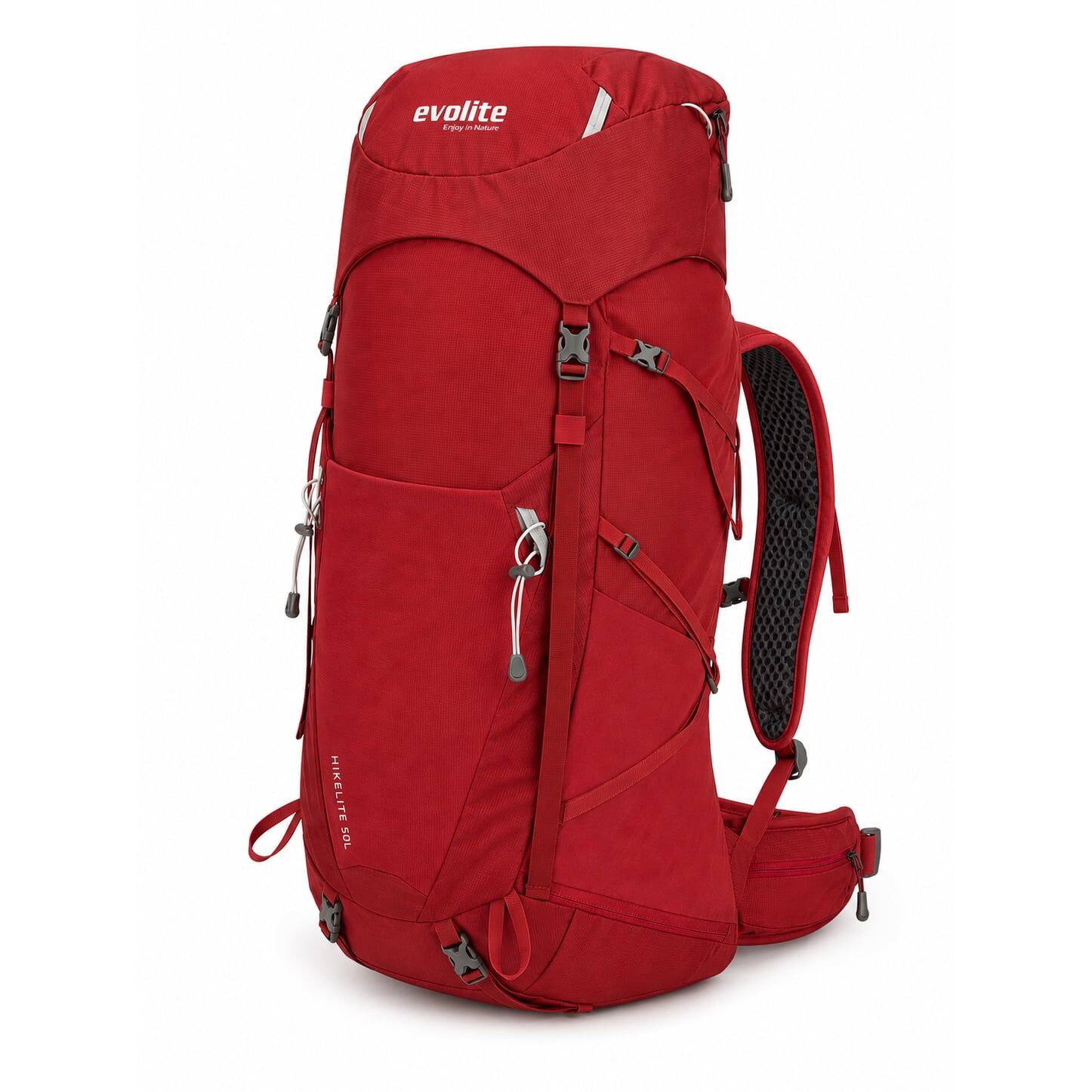 Evolite HikeLite 50L Su Geçirmez Sırt Çantası - Kırmızı