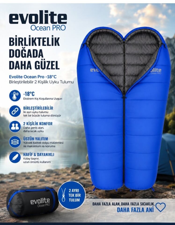 Evolite Ocean Pro -18°C Uyku Tulumu